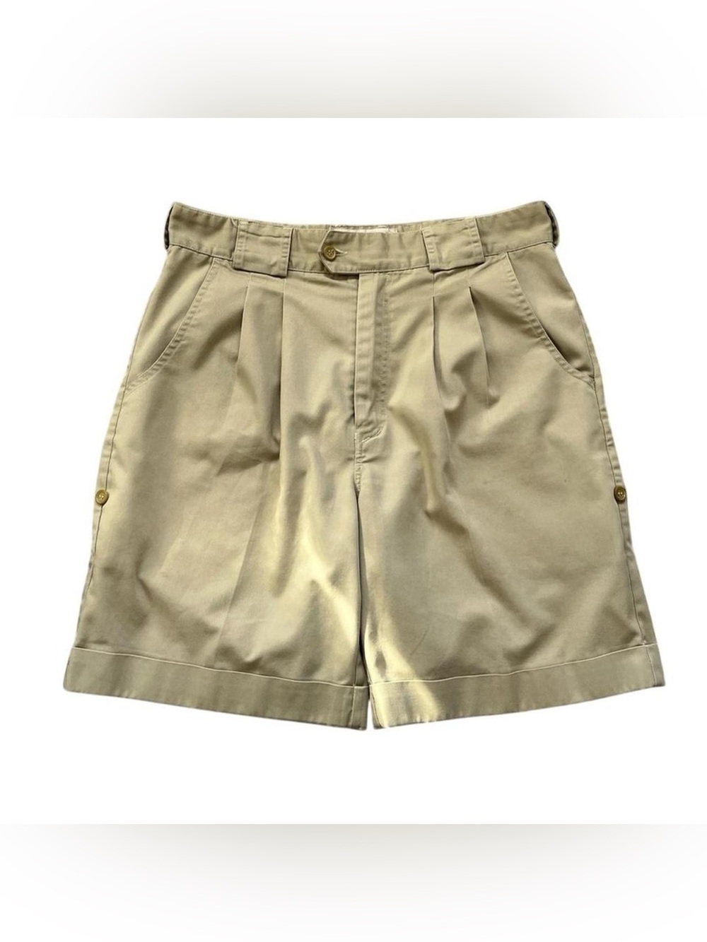 Vintage chino pleated shorts